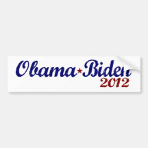 Obama Biden 2012 Etiqueta De Parachoque