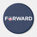 Obama Biden 2012 Forward (White on Dark Blue) Magnets