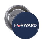 Obama Biden 2012 Forward (White on Dark Blue) Pins