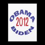 Obama - Biden 2012 Round postcards