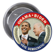 Obama Biden 2012 Vote Democratic Button