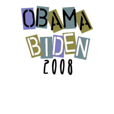Obama Biden Block Letter Kids T-shirt by obama_2008