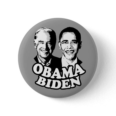 OBAMA / BIDEN PINBACK BUTTONS by Politicaltshirts