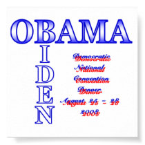 Obama Biden Convention Poster posters