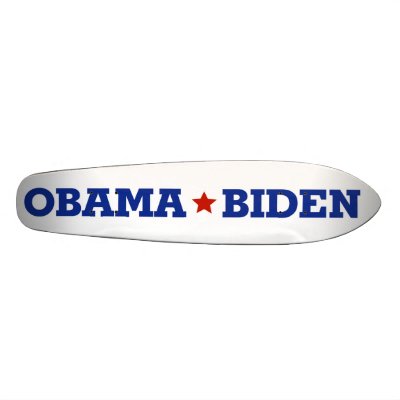OBAMA ~ BIDEN (crisp) Skateboard Decks by DeluxeWear