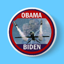 Obama Biden Drone Warriors buttons