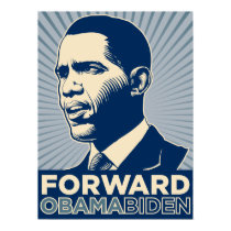 Obama Biden Forward Poster posters by HarryTerry Obama Biden Forward Poster posters