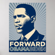 Obama Biden Forward Poster