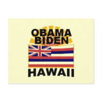 Obama Biden HAWAII Postcard by samappleby Obama Biden HAWAII Postcard