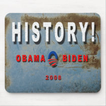 OBAMA BIDEN HISTORY MOUSEPAD by OWL1998 OBAMA BIDEN HISTORY MOUSEPAD