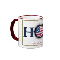 Obama Biden HOPE Mug by samappleby Obama Biden HOPE Mug