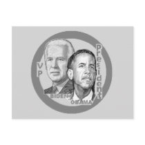 Obama Biden Jugate Postcard by samappleby Obama Biden Jugate Postcard