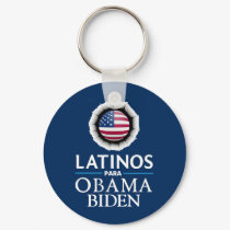 Obama Biden LATINOS Keychain