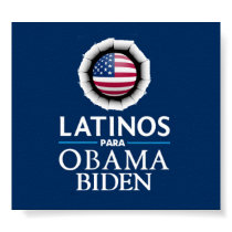 Obama Biden LATINOS Poster posters