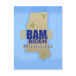 Obama Biden MISSISSIPPI Postcard
