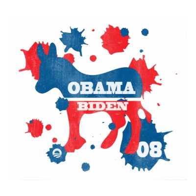 Obama Biden Paint Poster by VoteObama