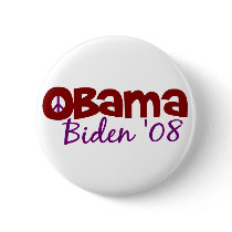 Obama Biden Peace 2008 Pins