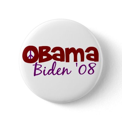 Obama Biden Peace 2008 Pins by worldsfair