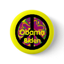 Obama Biden Peace Button by samappleby Obama Biden Peace Button
