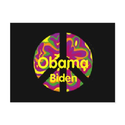 Obama Biden Peace Postcard by samappleby