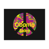 Obama Biden Peace Postcard by samappleby Obama Biden Peace Postcard