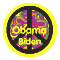Obama Biden Peace Sticker