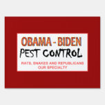 Obama-Biden Pest Control Signs