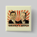 Obama Biden Portraits Button by Prodem Obama Biden Portraits Button