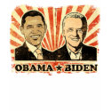 Obama Biden Portraits Ladies Sheer V-Nect T-Shirt by Prodem Obama Biden Portraits Ladies Sheer V-Nect T-Shirt