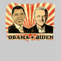 Obama Biden Portraits Ladies Sheer V-Nect T-Shirt by Prodem Obama Biden Portraits Ladies Sheer V-Nect T-Shirt