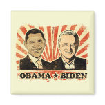 Obama Biden Portraits Magnet