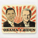 Obama Biden Portraits Mousepad