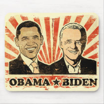 Obama Biden Portraits Mousepad by Prodem Obama Biden Portraits Mousepad