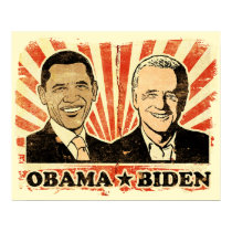 Obama Biden Portraits Print by Prodem Obama Biden Portraits Print