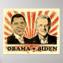 Obama Biden Portraits Print