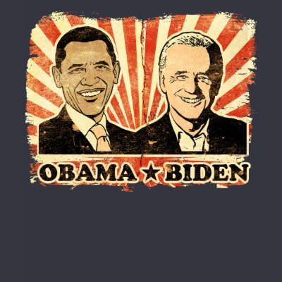 Obama Biden Portraits Ringer T-Shirt by Prodem