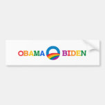 Obama Biden Pride Colors Bumper Stickers