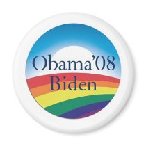 Obama Biden RAINBOW Magnet