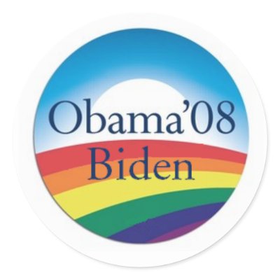 Obama Biden RAINBOW Stickers