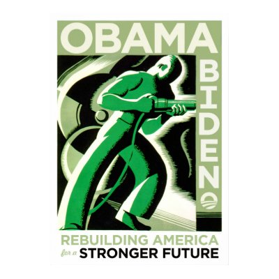 Obama / Biden: Rebuilding America Print by strk3