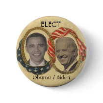 Obama/Biden Retro-style Button