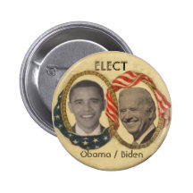 Obama/Biden Retro-style Button