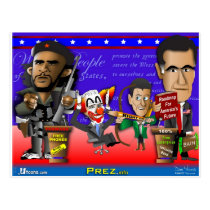 Obama Biden Romney Ryan postcards