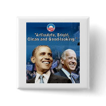 Obama / Biden Square Button