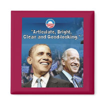 Obama Biden Square Magnet by elfyboy Obama Biden Square Magnet