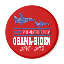 Obama Biden Support Our Troops magnets by BuzzEdition Obama Biden Support Our Troops magnets