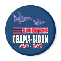 Obama Biden Support Our Troops Refrigerator Magnet