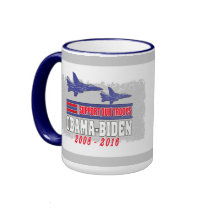 Obama Biden Support Our Troops mugs