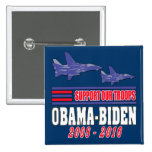 Obama Biden Support Our Troops Pinback Buttons