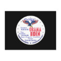 Obama Biden Ticket Postcard by samappleby Obama Biden Ticket Postcard